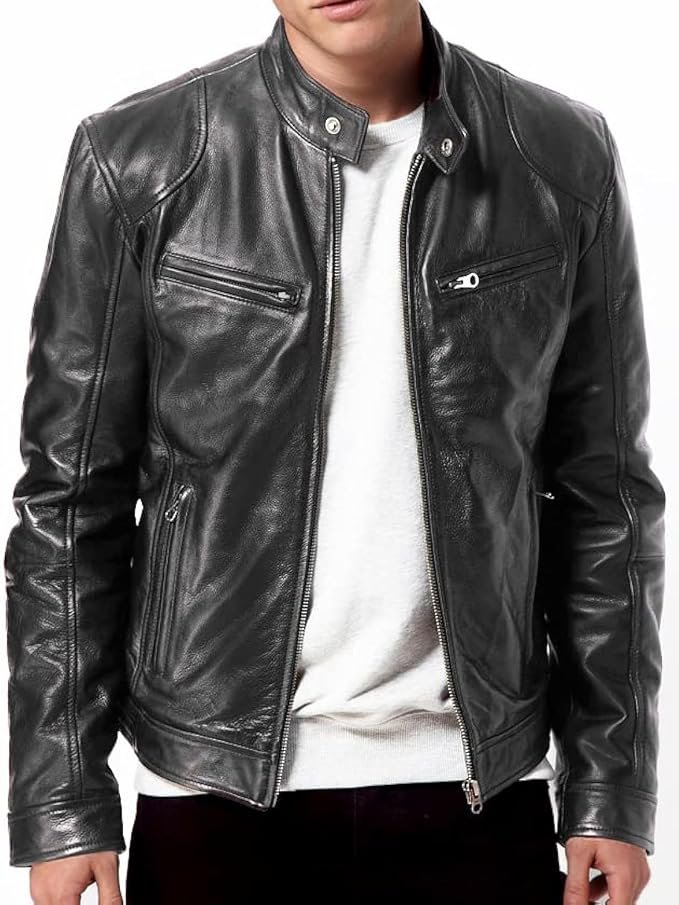 Men's Moto Jacket – Grey