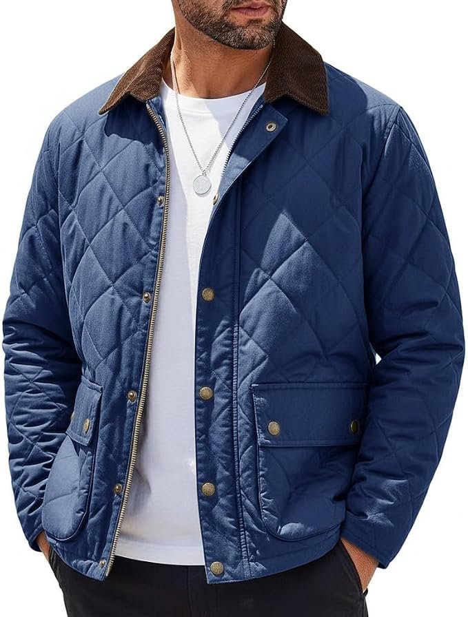 Men's Quilted Jacket – Black