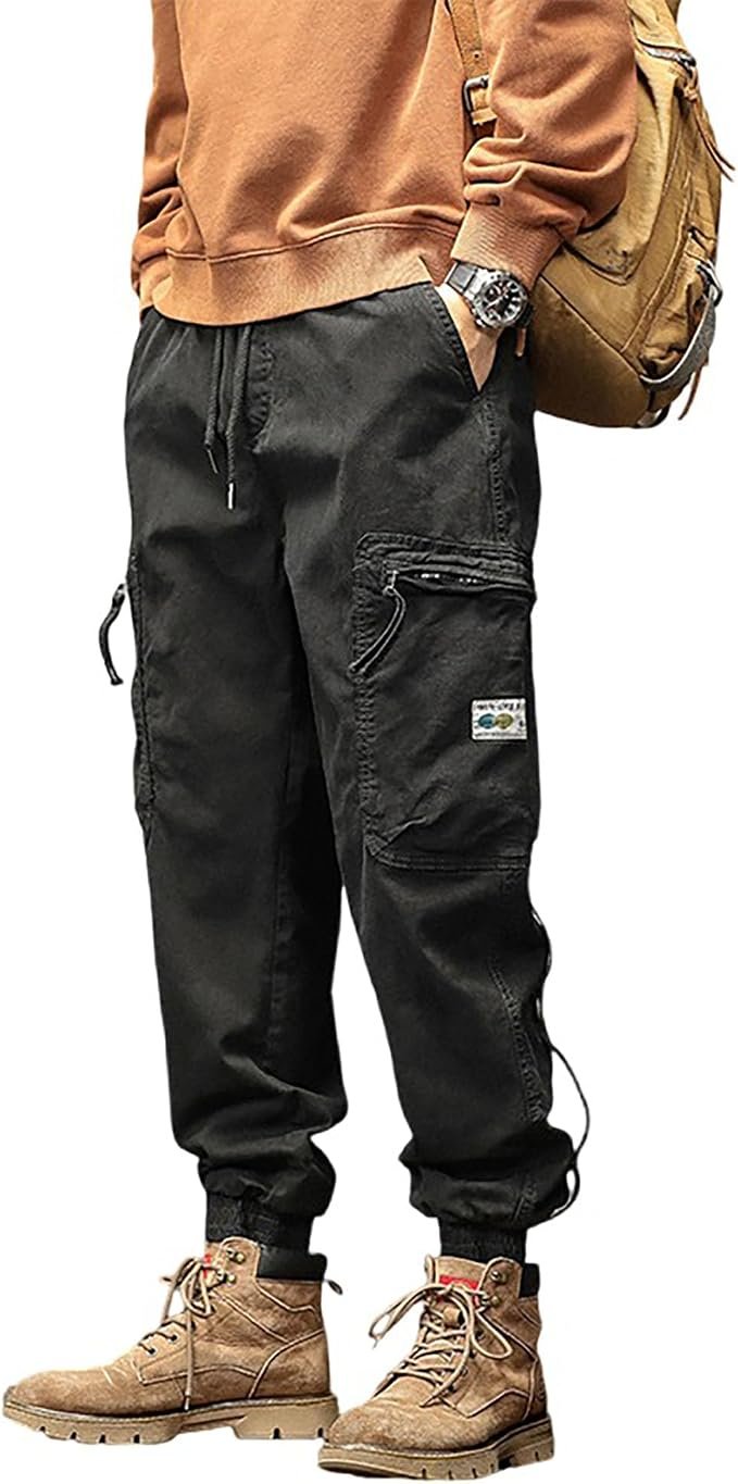 Men's Cargo Joggers – Grey