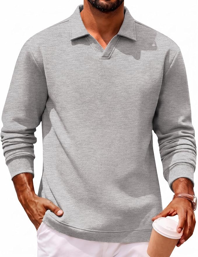 Men's Heavyweight Polo Shirt – Grey