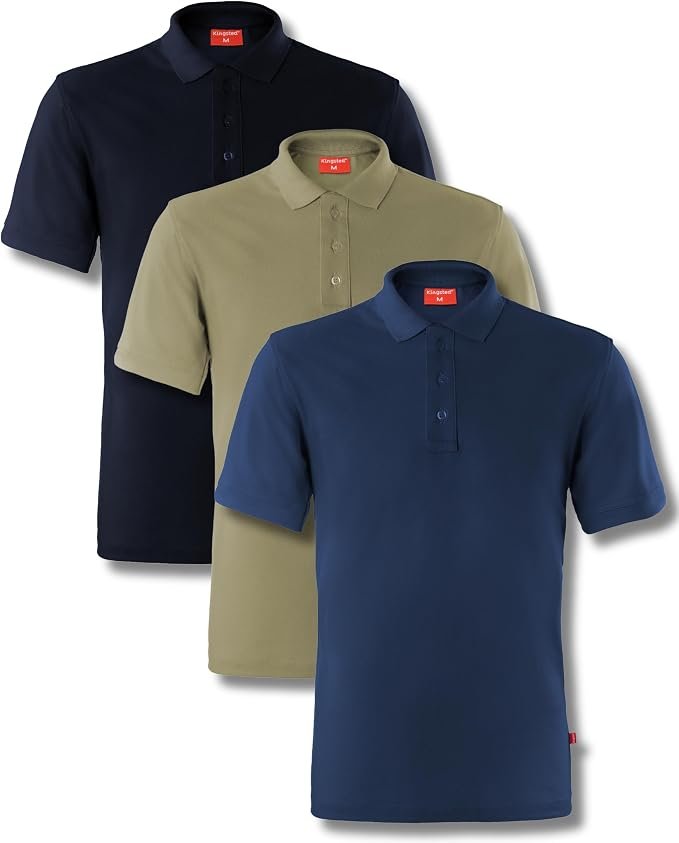 Men's Pique Polo Shirt – Grey
